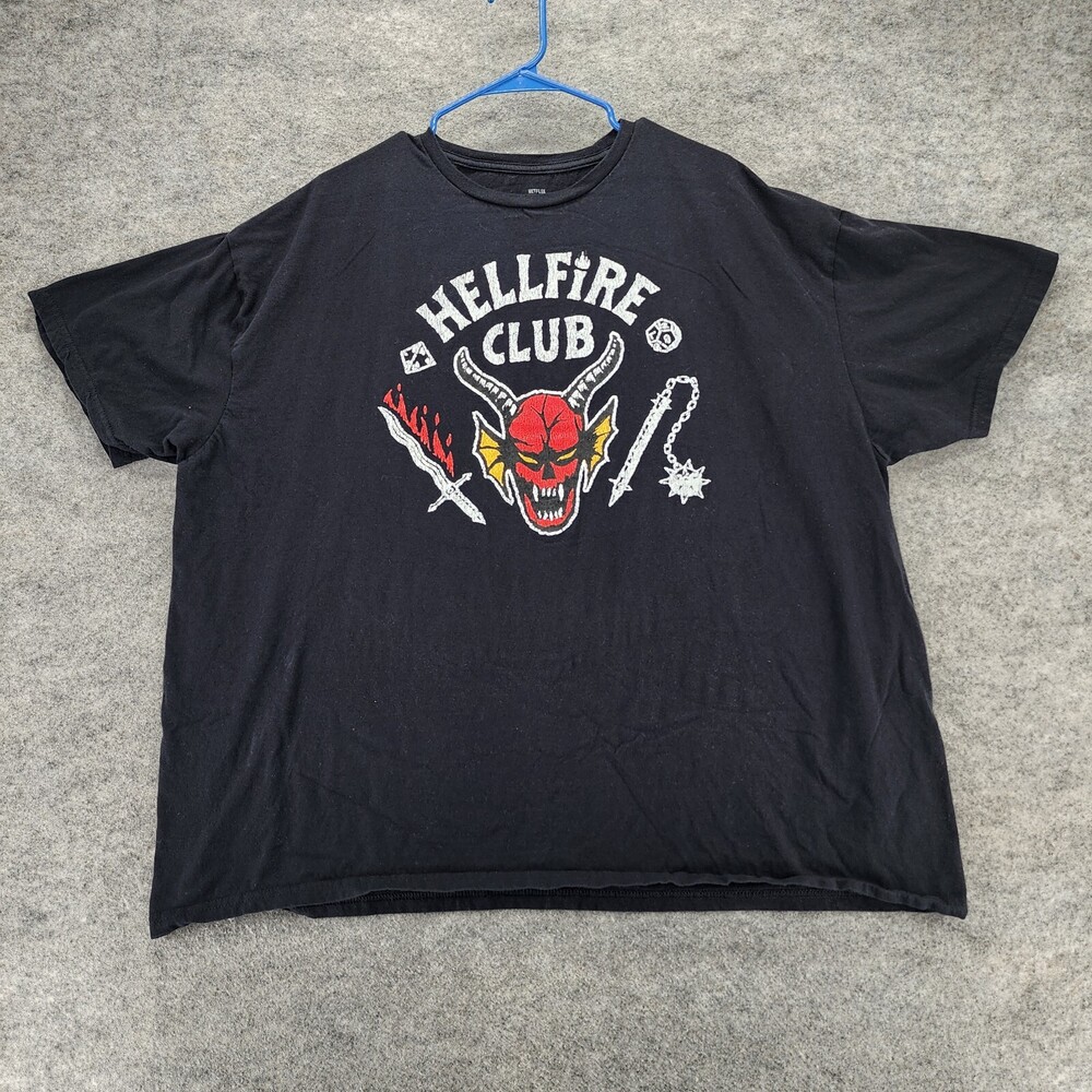 Stranger Things Shirt Mens 3XL Hellfire Club Netflix